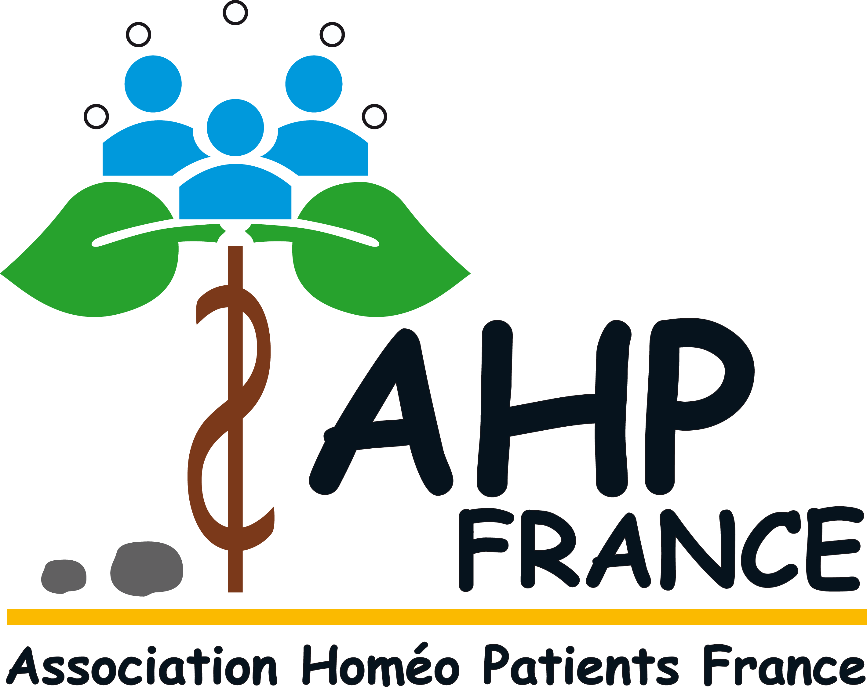 AHP logo bleu blanc